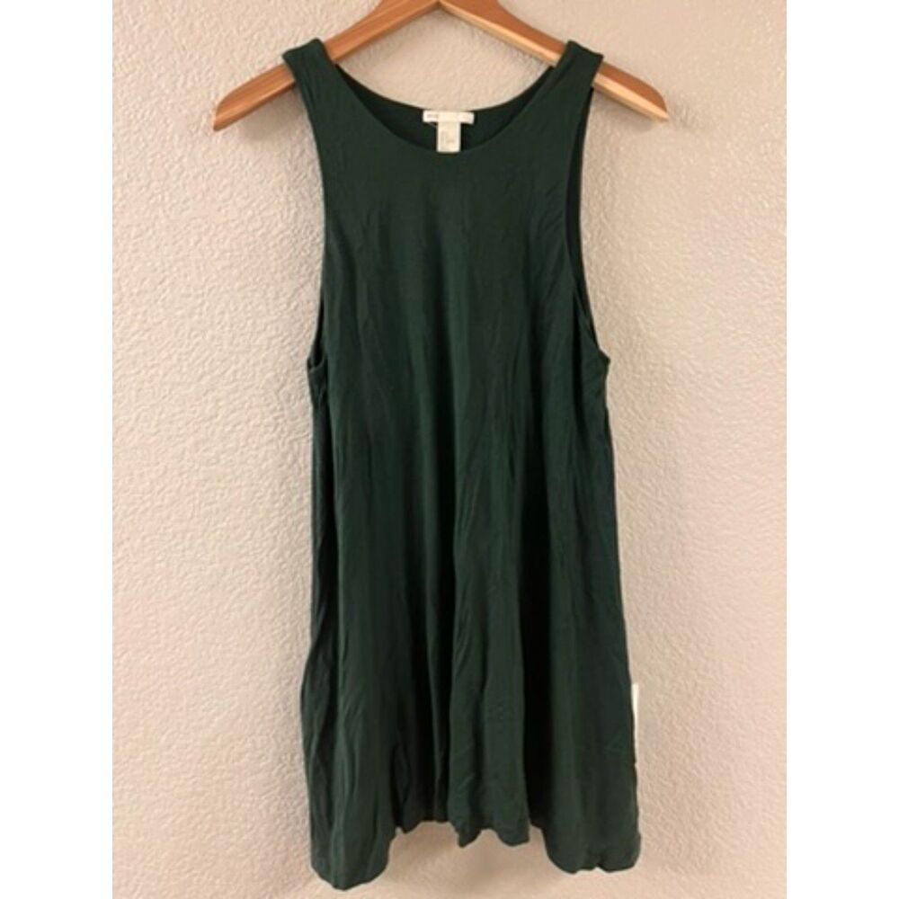 H&M Basic Dark Emerald‎ Green Tank Swing Dress Small